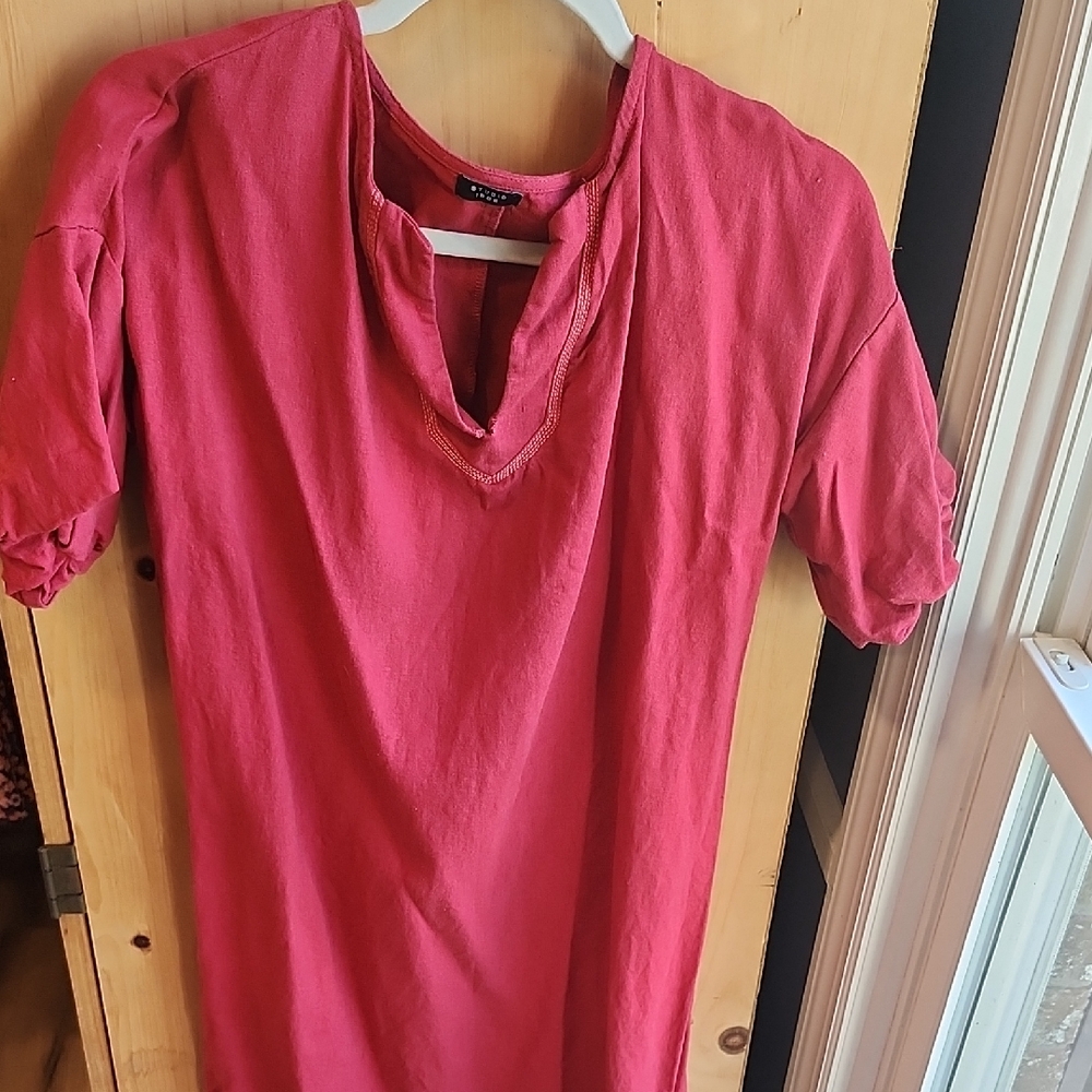 Women's Red cotton dress